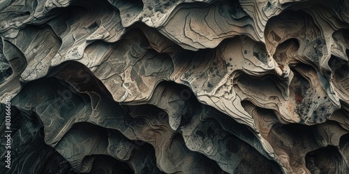 Nature s artistry in layered rock formations photo