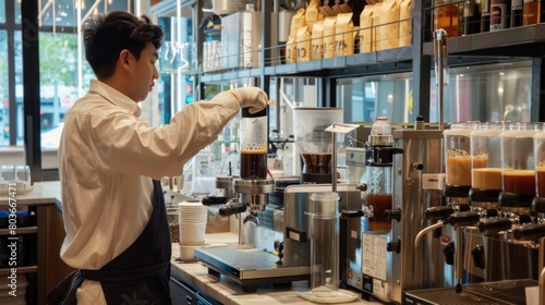 A high-tech coffee lab where new coffee flavors are crafted