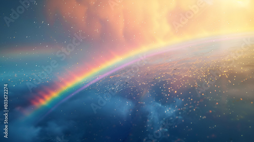 rainbow in space