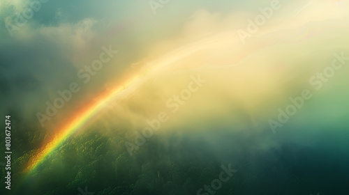 rainbow over green grass