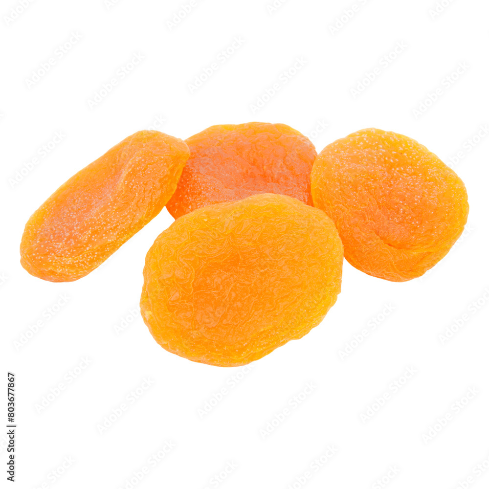 Dried apricots isolated transparent Dried apricots isolated transparent