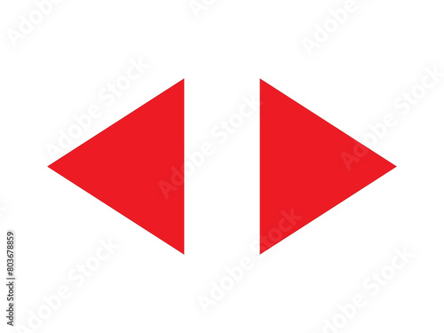 arrow right left icon design illustration. photo