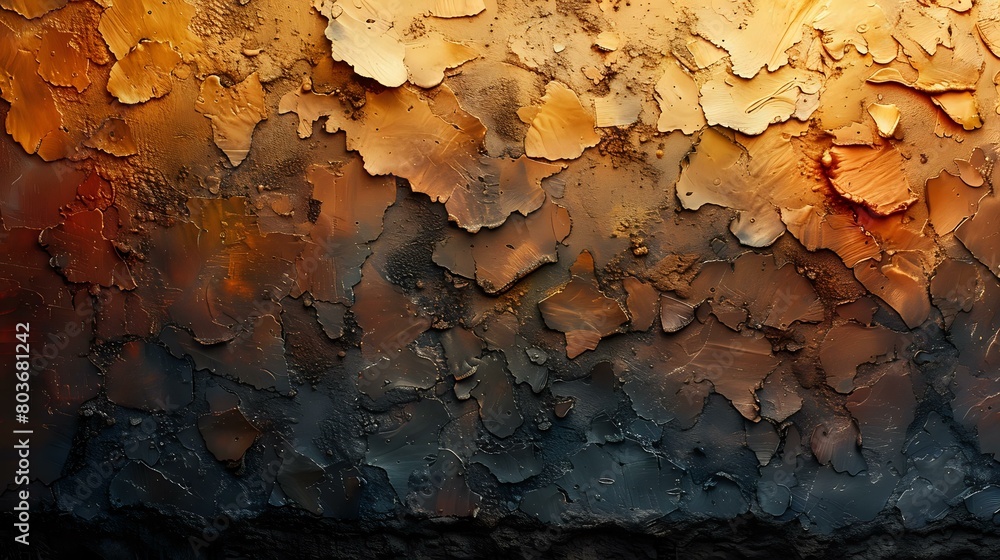 Aged Wall Texture with Warm Sunlight