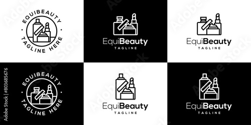 Vector design template of cosmetic logo, beauty, care, women. Icon symbol EPS 10