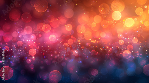 abstract background with bokeh,
 Vibrant and Blurry Background Perfect for Adding 