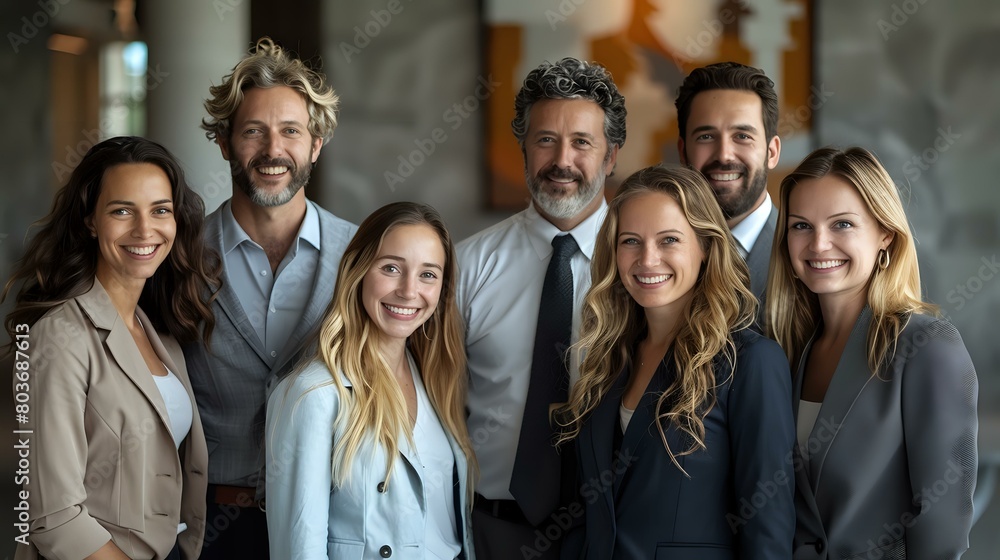 Camaraderie in the workplace: A joyful team in a modern office setting Camaraderie in the workplace: A joyful team in a modern office setting