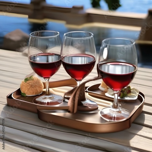 Variety of wine glass holder for picnic splashes with outdoor wine glass holder5 photo