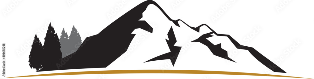 mountain logo , nature logo vector