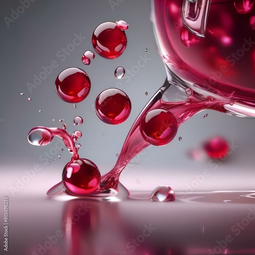 Selection of cosmopolitan glass splashes with cranberries3