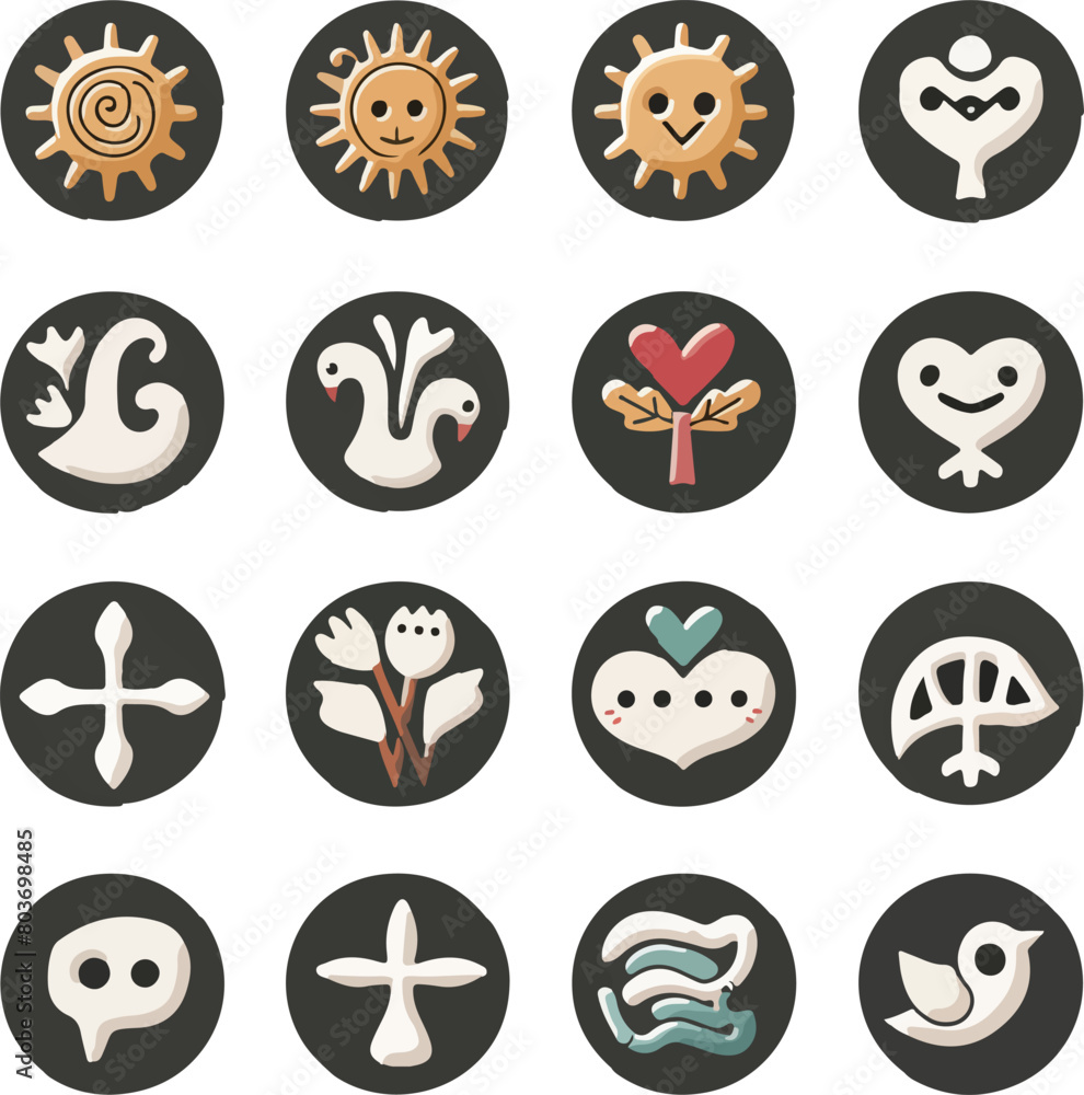Collection of Various Modern Icons