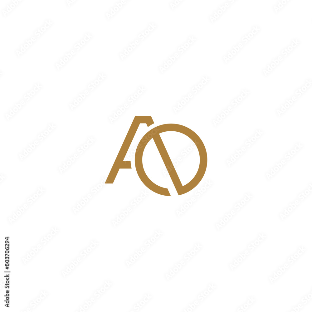 Abstract initial letter A, and O logo, can be used for branding and business logo. Abstract initial letter A, and O logo, can be used for branding and business logo.