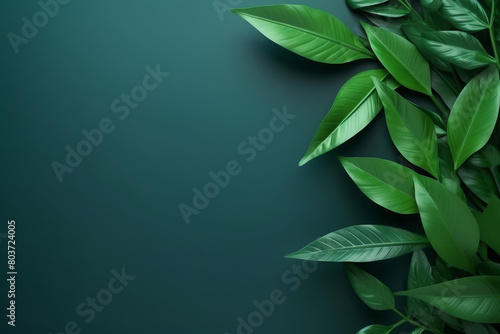 Tropical green leave background