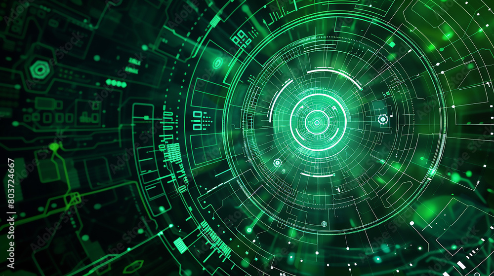 abstract green digital technology background. abstract green digital technology background.