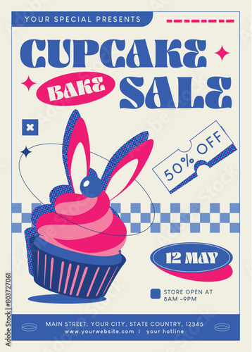 Cupcake Bake Sale Flyer