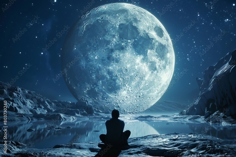 man and moon man and moon