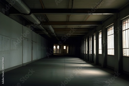 corridor in a building a light view 