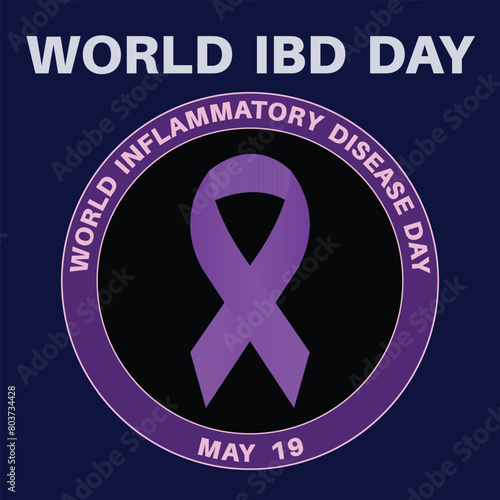 World Inflammatory Bowel Disease Day Banner In Vector Format.