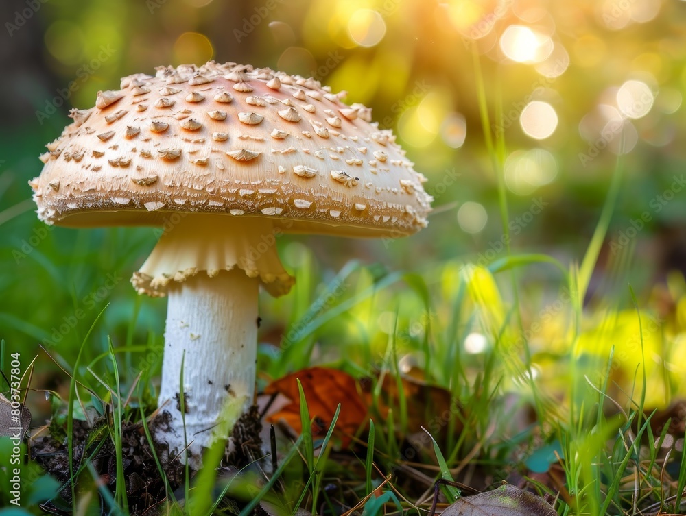 Fototapeta premium Magical mushroom in the forest