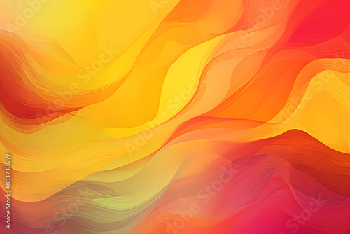 The background is a captivating blend of gold, red, pink, coral, peach, orange, yellow, lime, and green hues that transition seamlessly into a gradient or ombre effect.