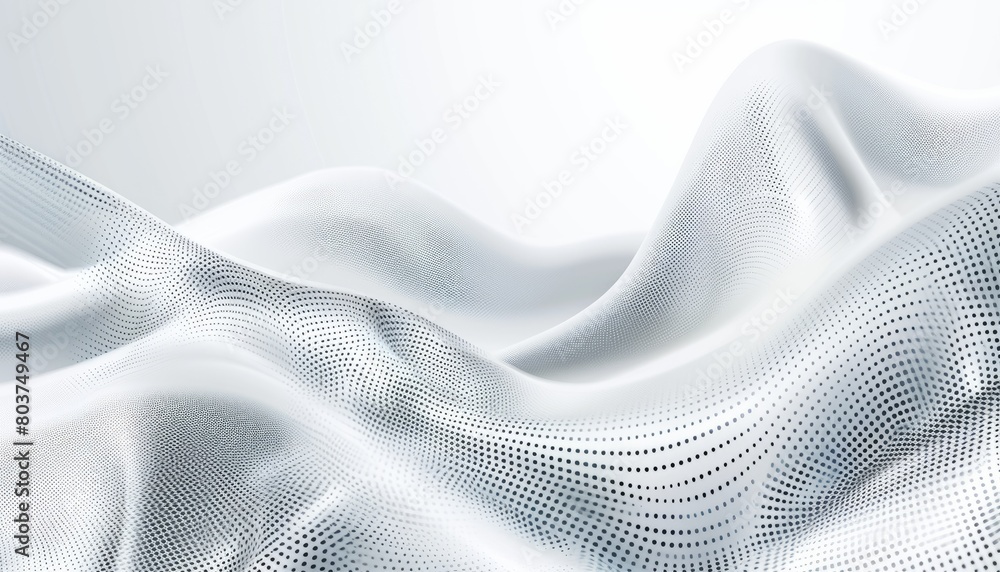 Abstract white background with a gradient and dots wave line for technology, science or business concept banner template Abstract white background with a gradient and dots wave line for technology, science or business concept banner template