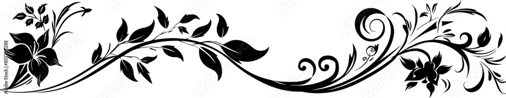 set of floral ornament vector elements in the style of a simple vector style set of floral ornament vector elements in the style of a simple vector style