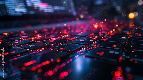 A close up of a computer screen with a blurry background. Computer screen  Close-up  Technology  Blurry background  Monitor  Desktop  Display  Screen  Electronics  Device  Close view  Abstract 