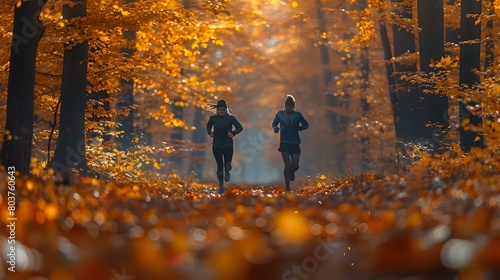 Health and Companionship in the Autumn Forest