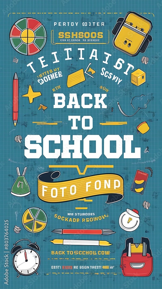 Obraz premium back to school Poster