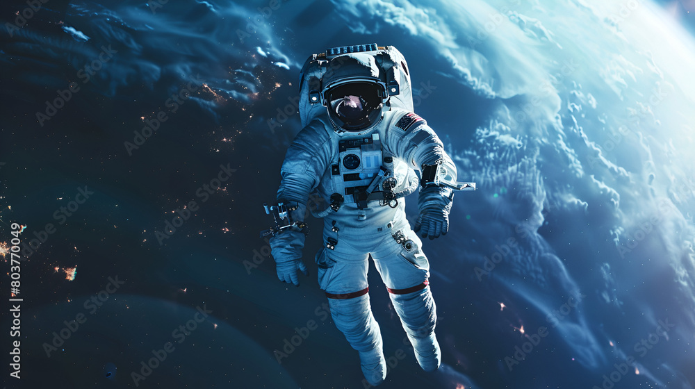 Artistic Style Painting Drawing of Spaceman Astronaut Floating in the Space Chilling in the Galaxy Aspect 16:9 Artistic Style Painting Drawing of Spaceman Astronaut Floating in the Space Chilling in the Galaxy Aspect 16:9