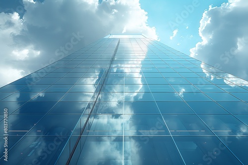  Urban Building with Sky Reflection  Contemporary Glass Architecture 