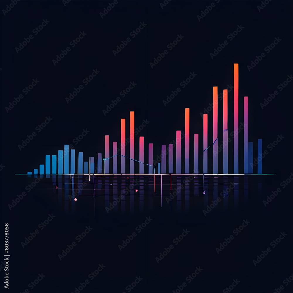 graph on black background lines are up and down graph on black background lines are up and down