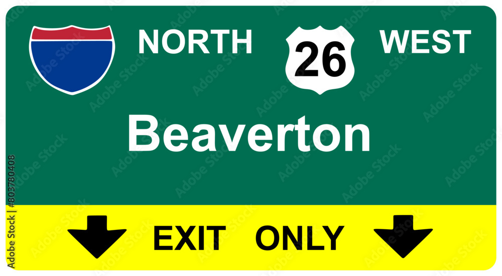 beaverton street sign united states