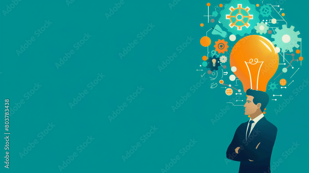 A professional man is positioned on the right side of the image, focusing on developing marketing campaigns with innovation. He exudes confidence and expertise as he works on his creative projects. A professional man is positioned on the right side of the image, focusing on developing marketing campaigns with innovation. He exudes confidence and expertise as he works on his creative projects.