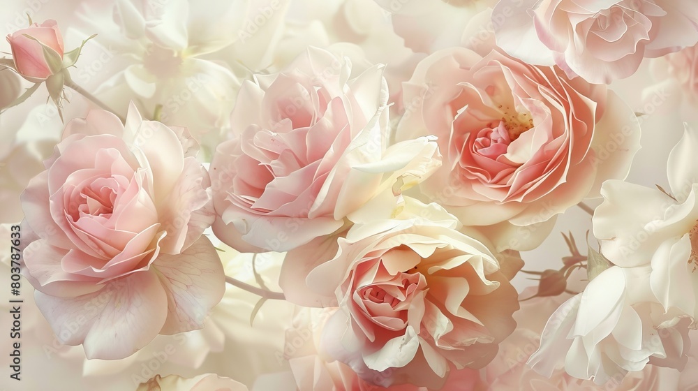 Delicate watercolor of a single rose in full bloom, soft petals in shades of pink and red exuding hope and renewal Delicate watercolor of a single rose in full bloom, soft petals in shades of pink and red exuding hope and renewal