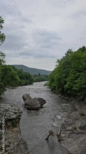 Khadzhokh Gorge. Belaya River Gorge, Republic of Adygea photo