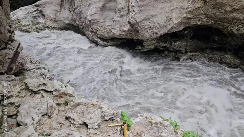 Khadzhokh Gorge. Belaya River Gorge, Republic of Adygea photo