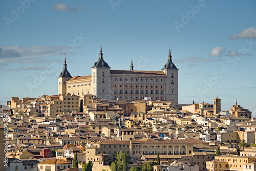 view of the acazar of toledo, spain