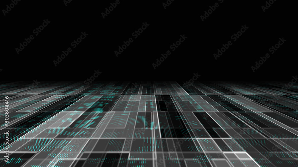 Black-and-white abstract background. Digital technology animation with a retro style. Data Background Black-and-white abstract background. Digital technology animation with a retro style. Data Background
