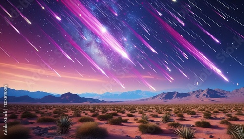  Celestial Canvas  Desert s Streaks of Light  