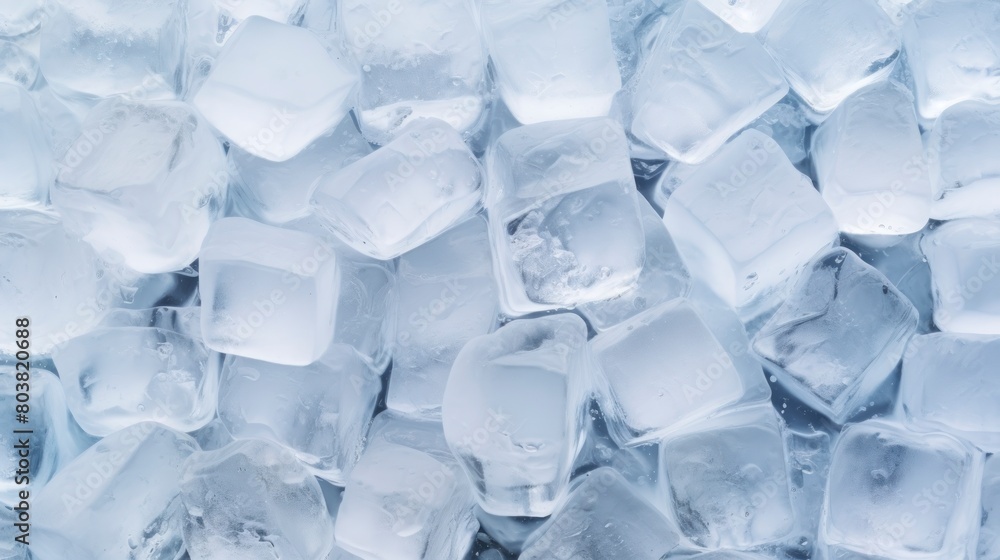 Ice cubes with water drops background Ice cubes with water drops background