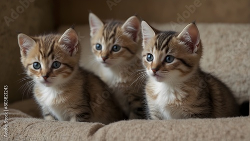 The essence of pure joy and mischief as a group of adorable kittens wreak havoc on a lazy Saturday afternoon ai_generated