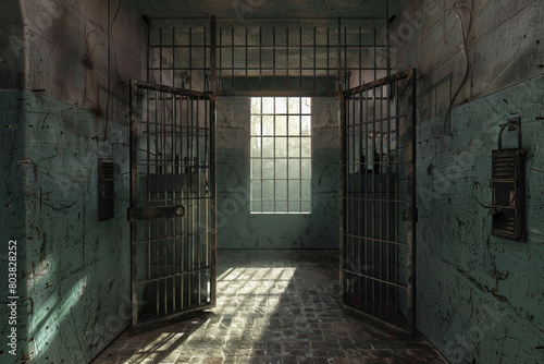 Modern prison cell gate
