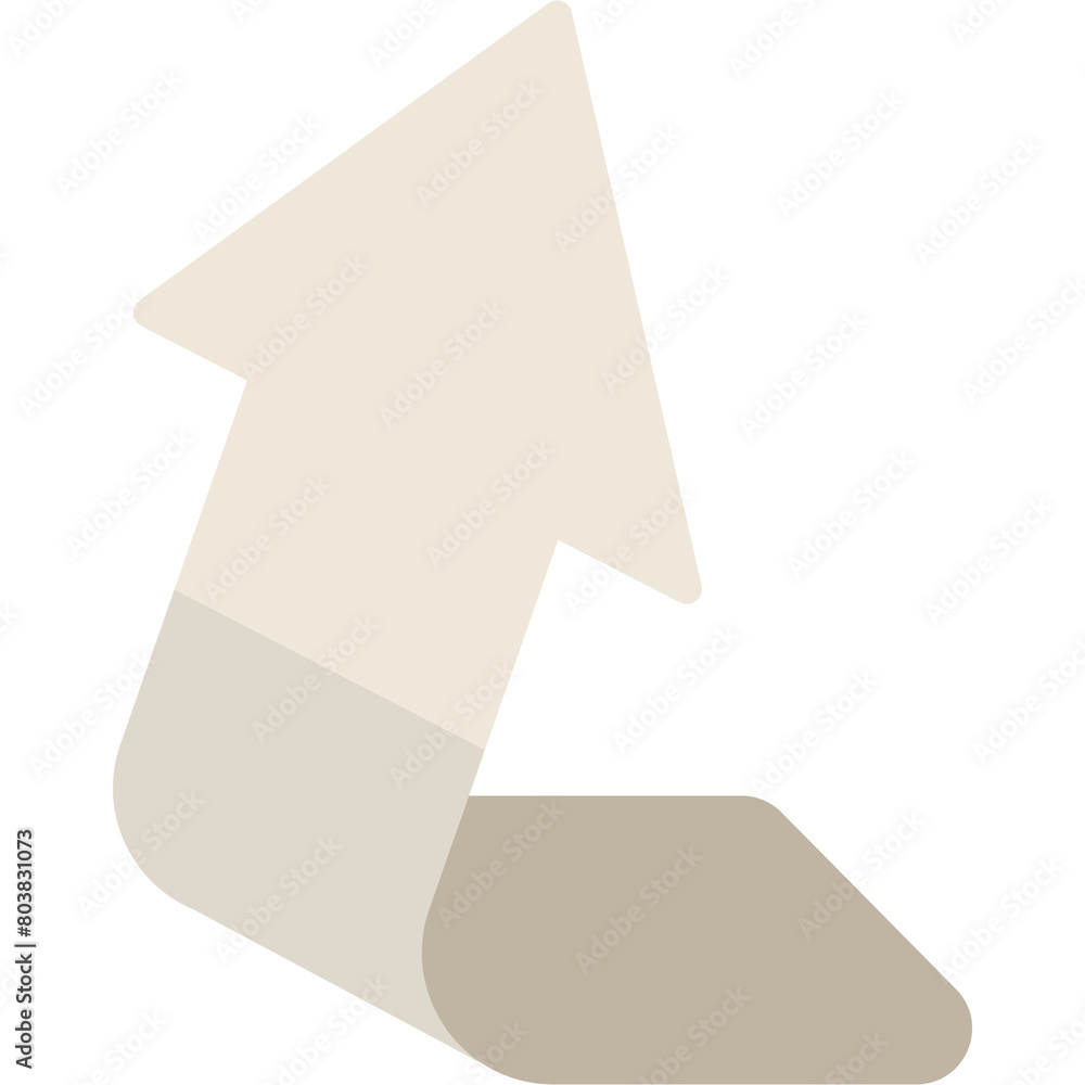 Obraz premium Left Up Arrow Illustration