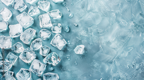 様々な形の氷素材