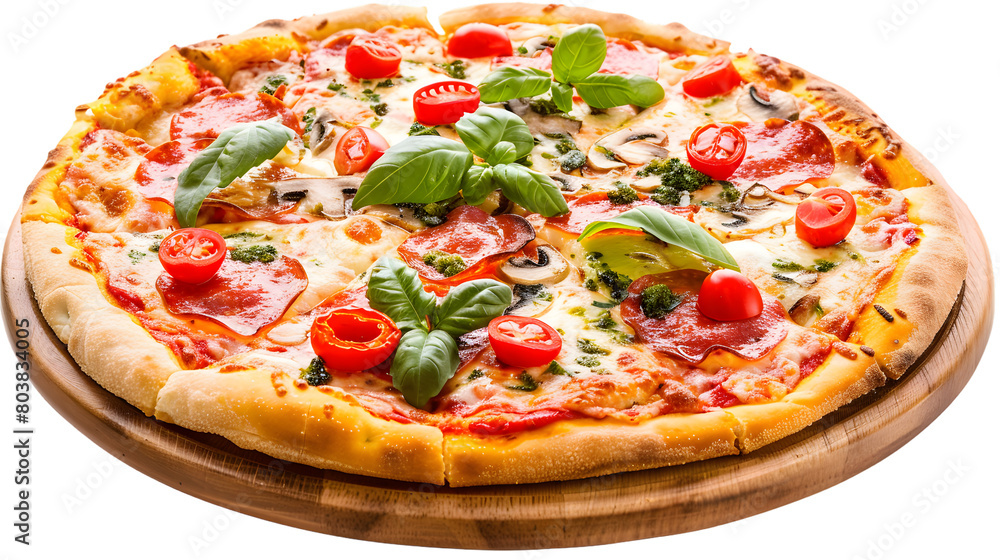 pizza. isolated on white background.