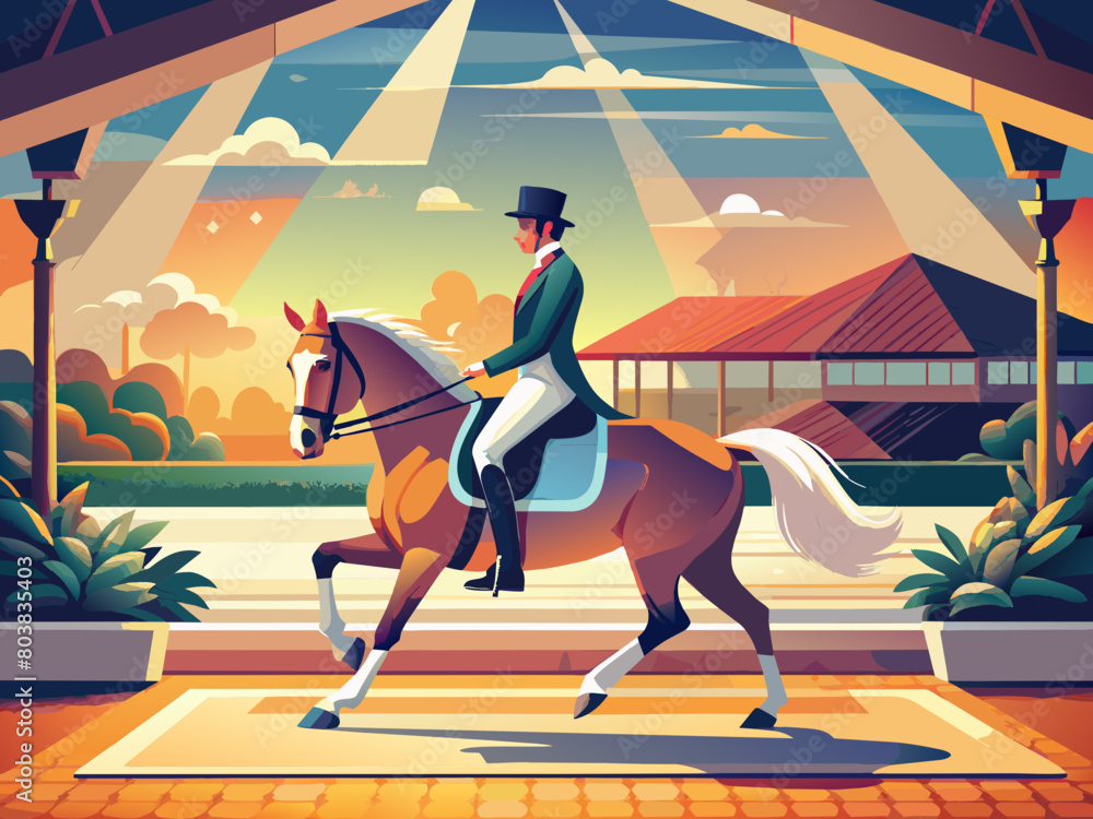 Obraz premium Horse and rider