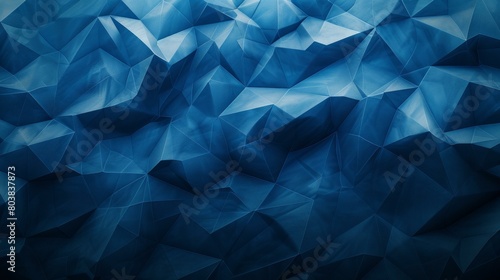 Elegant wallpaper featuring a gradient of dark blue hues, AI Generative