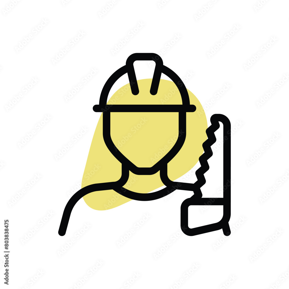 Carpenter vector icon Carpenter vector icon