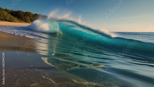 waves and beach