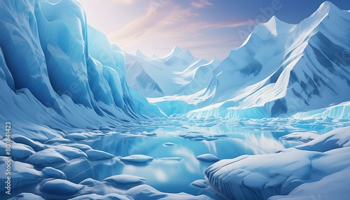 "Glacial Epiphany: Exploring Nature's Frozen Canvas"